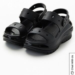 Crocs Mega Crush Sandals Black Size 7 – Platform Style! Trendy! Sold Out!